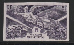 Wallis Et Futuna - NON DENTELE - N° PA 4 ** (1946) Victoire - Imperforates, Proofs & Errors