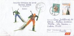 OLYMPIC GAMES, WINTER, TORINO'06, BIATHLON, SHOOTING, SKIING, COVER STATIONERY, 2007, ROMANIA - Winter 2006: Torino