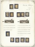 */(*)1(12). 1850. Espectacular Conjunto De Doce Sellos Del 6 Cuartos Negro (no Podemos Asegurar Que Todos Los Sellos Sea - Sonstige & Ohne Zuordnung