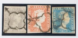 º2, 3, 4. 1850. 12 Cuartos, 5 Reales Y 6 Reales. MAGNIFICOS. Edifil 2018: 1.950 Euros - Sonstige & Ohne Zuordnung