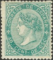 *91. 1867. 10 Cts Verde. MAGNIFICO. Edifil 2018: 355 Euros - Autres & Non Classés