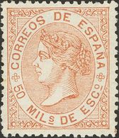 (*)96. 1867. 50 Mils Castaño Amarillo. Excelente Centraje. MAGNIFICO. - Other & Unclassified