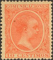 **218. 1889. 10 Cts Bermellón. Bien Centrado. MAGNIFICO. Cert. COMEX. Edifil 2018: +270 Euros - Other & Unclassified