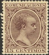 *219. 1889. 15 Cts Castaño Violeta. Excelente Centraje. MAGNIFICO. - Other & Unclassified