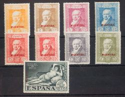 **499/14Ma. 1930. Serie Completa, Nueve Valores. MUESTRA, En Rojo. MAGNIFICA. Edifil 2015: 45 Euros - Sonstige & Ohne Zuordnung