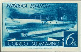 (*)778ccas. 1938. 6 Pts Azul. CAMBIO DE COLOR Y SIN DENTAR. MAGNIFICO. Edifil 2015: 98 Euros - Other & Unclassified