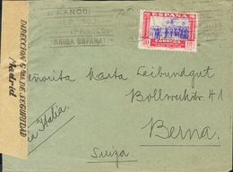SOBRE. 1940. Conjunto De Cuatro Cartas Franqueadas Con Sellos De La Serie De La Virgen Del Pilar. MAGNIFICO. - Otros & Sin Clasificación
