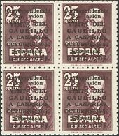 **1083(4). 1950. CAUDILLO A CANARIAS SIN NUMERO, Bloque De Cuatro. MAGNIFICO Y MUY RARO. Cert. CEM. Edifil 2015: +35.000 - Sonstige & Ohne Zuordnung