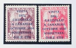 **1088/89he. 1951. Serie Completa (excelentes Centrajes). Variedad "CAUDILLO" ESTRECHO. MAGNIFICA. Edifil 2015: +370 Eur - Otros & Sin Clasificación