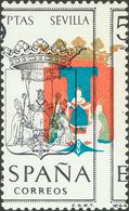 **1638ida. 1965. 5 Pts Multicolor. Variedad COLOR NEGRO DESPLAZADO. MAGNIFICO. Edifil 2018: 110 Euros - Otros & Sin Clasificación