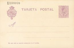 (*)EP50. 1910. 15 Cts Violeta Sobre Tarjeta Entero Postal Impresa Sobre Papel Crema Ordinario Con Dos Hojas En Blanco. M - Sonstige & Ohne Zuordnung