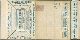 (*)EP157. 1904. 15 Cts Violeta Lila. Sobre Entero Postal Privado LA CARTA ANUNCIADORA DE ESPAÑA (serie Primera). MAGNIFI - Other & Unclassified