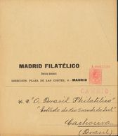 (*)EP202. 1910. 10 Cts Rosa Sobre Faja Periódicos De Un Entero Postal Privado MADRID FILATELICO (sin Plegar Y Sin Circul - Sonstige & Ohne Zuordnung