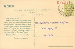 SOBRE EP409. 1929. 2 Cts Verde Oliva Sobre Tarjeta Entero Postal IBYS (Hospital Francisco De Paula, De La Colección Ibys - Other & Unclassified