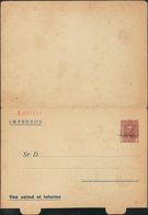 (*)EP492. (1922ca). 5 Cts Lila Sobre Tarjeta Entero Postal Privado PLATERIA JOYERIA D.GARCIA (conservación Habitual). MA - Sonstige & Ohne Zuordnung