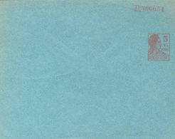 (*). 1932. 5 Cts Castaño Violeta Sobre Entero Postal Privado (sin Membrete, Papel Azul Y 147x117). MAGNIFICO Y RARO, SOL - Autres & Non Classés