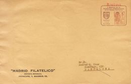 SOBRE EP1165. (1932ca). 5 Cts Castaño Sobre Entero Postal Privado II REUNION FEDERACION INTERNACIONAL DE PRENSA FILATELI - Autres & Non Classés