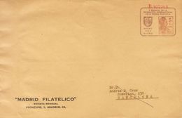 SOBRE EP1165. (1932ca). 5 Cts Castaño Sobre Entero Postal Privado II REUNION FEDERACION INTERNACIONAL DE PRENSA FILATELI - Other & Unclassified