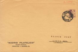 SOBRE EP1196A. 1933. 20 Cts Violeta Sobre Entero Postal Privado MADRID FILATELICO De MADRID A LORCH (ALEMANIA). MAGNIFIC - Autres & Non Classés