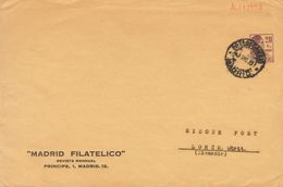 SOBRE EP1196A. 1933. 20 Cts Violeta Sobre Entero Postal Privado MADRID FILATELICO De MADRID A LORCH (ALEMANIA). MAGNIFIC - Other & Unclassified