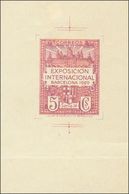 (*)1P. 1929. 5 Cts Violeta Y Rosa. PRUEBA DE PUNZON. MAGNIFICA Y RARISIMA. - Sonstige & Ohne Zuordnung