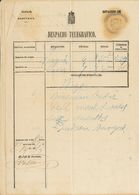 SOBRE. 1863. Interesante Conjunto De Once Despachos Telegráficos Con Diferentes Destinos Entre 1863 Y 1881. A EXAMINAR. - Télégraphe