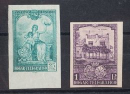 *11s, 12s. 1937. 25 Cts Verde Y 1 Pts Lila. SIN DENTAR. MAGNIFICOS. Edifil 2018: 82 Euros - Sonstige & Ohne Zuordnung