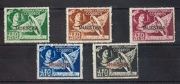 (*)23/27M. 1938. Serie Completa. MUESTRA. MAGNIFICA. Edifil 2017: 70 Euros - Franchise Postale