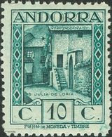 **17ce. 1929. 10 Cts Verde Azulado. CAMBIO DE COLOR. MAGNIFICO Y MUY RARO. Edifil 2013: 970 Euros - Other & Unclassified