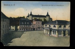Neuburg A Der Donau Schranenhalle Mit Blick Auf Schloss Kaserne 1922 Coin Inférieur Gauche Coupé Ecke Unten Links Schnei - Neuburg