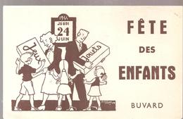 Buvard JOUETS Jeudi 24 Juin 1954 Fête Des Enfants Jeux Jouets - Infantiles