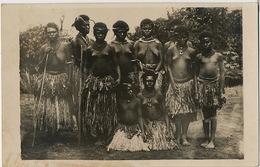 New Guinea  Real Photo Group Of Nude Natives - Papua-Neuguinea