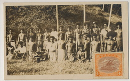 New Guinea  Real Photo Group Of Nude Natives Postally Used Port Moresby Registered 1928 Bucarest Sydney Alexandria - Papouasie-Nouvelle-Guinée