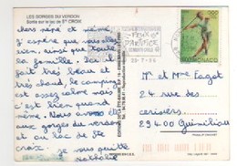 Beau Timbre , Stamp " Olympiade " Sur CP , Carte , Postcard Du  25/07/1996 - Storia Postale