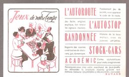 Buvard Edmond Dujardin Jeux De Notre Temps L'autoroute L'Autostop Randonnée Stock-Cars Académic - Papeterie