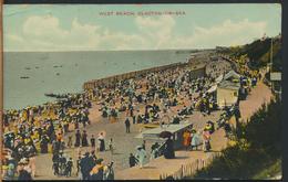 °°° 11916 - UK - WEST BEACH , CLACTON ON SEA - 1912 With Stamps °°° - Clacton On Sea