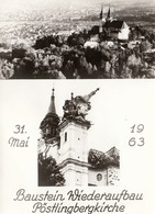 Linz - Postlingbergkirche - Baustein Wiederaufbau 31.Mai 1963 - Linz Pöstlingberg