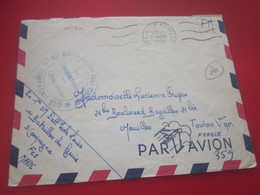 Militaria Lettre Franchise Militaire F.M-CAD Fés Ville Nouvelle Maroc+CADM 11é Bataillon Du Génie 3é CIE XI3*Marcophilie - Marques D'entrées