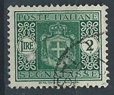 1945 LUOGOTENENZA USATO SEGNATASSE RUOTA 2 LIRE - RR13122-5 - Taxe