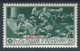 1930 EGEO CALINO FERRUCCI 25 CENT MH * - RR13569 - Egée (Calino)