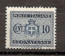 1945 LUOGOTENENZA SEGNATASSE FILIGRANA RUOTA 10 CENT MNH ** - RR5079-2 - Taxe