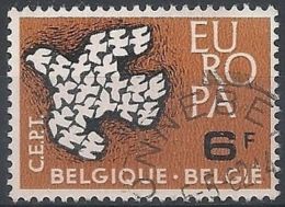 1961 BELGIO USATO EUROPA 6 F - 9 - 1961