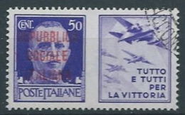 1944 RSI USATO PROPAGANDA DI GUERRA 50 CENT - RR13120-4 - Propaganda Di Guerra