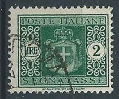 1945 LUOGOTENENZA USATO SEGNATASSE RUOTA 2 LIRE - RR13122 - Taxe