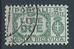 1946 LUOGOTENENZA USATO PACCHI POSTALI SEZIONE 2 LIRE - RR13126 - Postpaketten