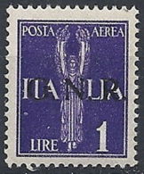 1944 RSI GNR VERONA POSTA AEREA 1 LIRA MNH ** - RR13157-2 - Correo Aéreo