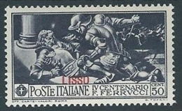 1930 EGEO LIPSO FERRUCCI 50 CENT MH * - RR13573-2 - Egée (Lipso)