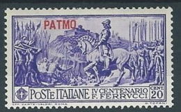 1930 EGEO PATMO FERRUCCI 20 CENT MH * - RR13578-2 - Aegean (Patmo)