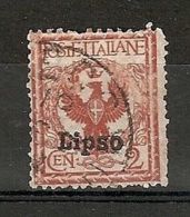 1912 EGEO LIPSO USATO 2 CENT - RR5794 - Egée (Lipso)