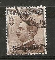 1912 EGEO SCARPANTO USATO 40 CENT - RR5774 - Egée (Scarpanto)